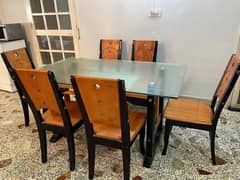 6 chair dining table imported