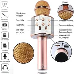 Wireless Bluetooth Microphone with LED Lights