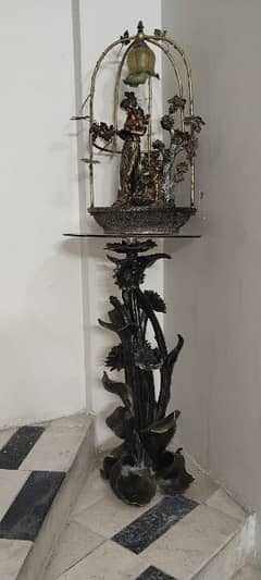 A lamp, vintage water fountain, unique piece of Art