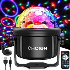 Disco Ball, CHOIGN Music Control Party Light, 3W RGB Disco Light Mini