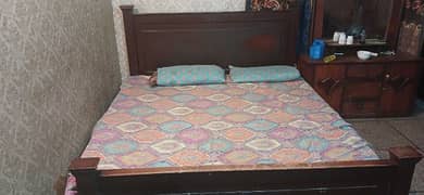 Wooden bed without matress