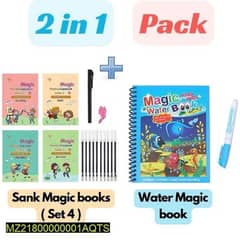 2 in 1 Magic learning book with Magic Pen