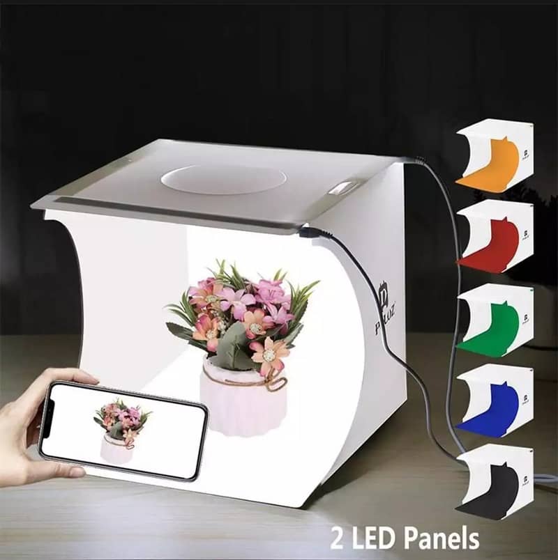 Mango Tech 20cm Photography Box 2 LED Panels 0