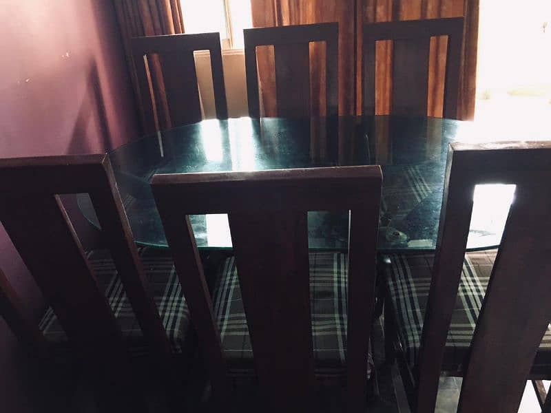 Dining table for 06 person with chairs 2