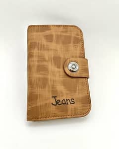 Men's Leather Plain Bi-Fold Wallet