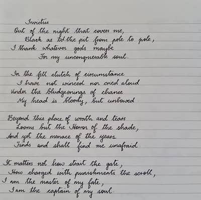 handwriting assiment work