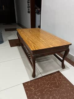 brown pure wood coffee table