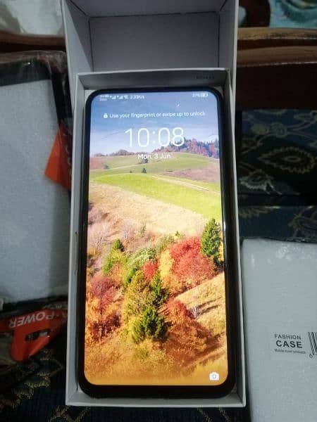 Huawei y9 prime 2019 with box and charger 2