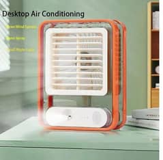 Rechargeable Portable Air Conditioner With 3 Speed Spray Humidifier