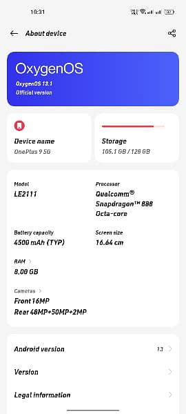 OnePlus 9 5G Global Dual Sim PTA 3