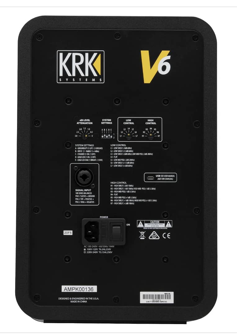 KRK V6 G4 Studio Monitors (New Pair) 2