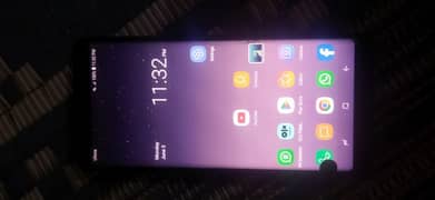Galaxy Note 8 single sim PTA official 1 dot glass crack all ok