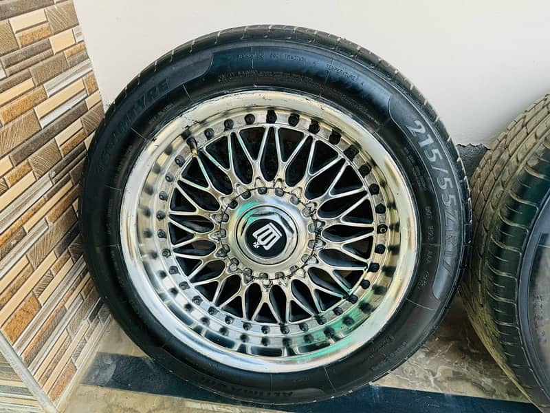 17 inch BBS rims with 215/55/r17 tyres 1