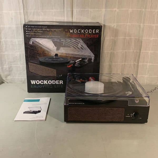 vintage LP Record Player gramophone Turntable voksun wockodor 0