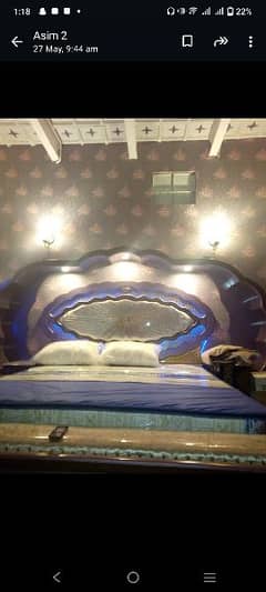 king size bed and dressing table