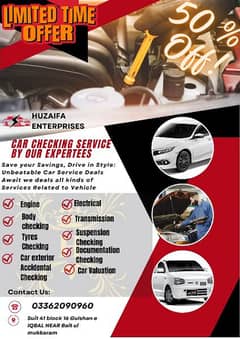 Car Inspection Services / Mechanical Checking/
Documentation Checking.