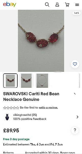 SWAROVSKI cariti crystal necklace 6