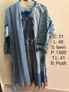 Preloved fancy lawn cotton collection