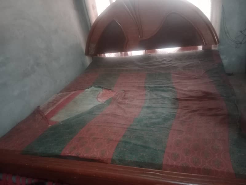 double bed with mattress 0