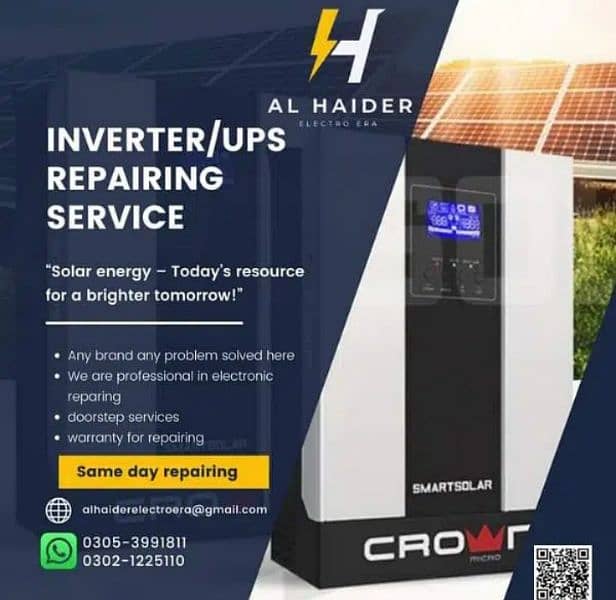 ups/solar inverter repairing services/ac card repairing service/led tv 3