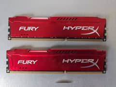 hyperX fury DDR3 Ram 16 GB (8*2) in great condition