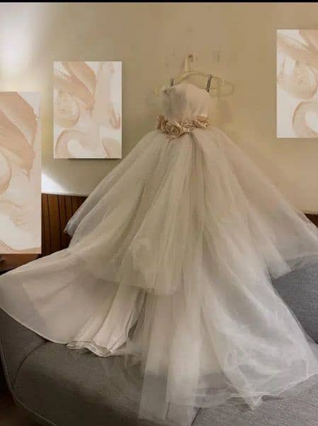 off white / white bridal maxi 0