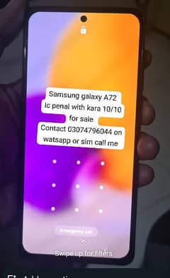 Samsung galaxy A72 IC penal with kara