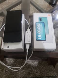 Redme note 10 with all original Adapter and box 03245869505 whtsap