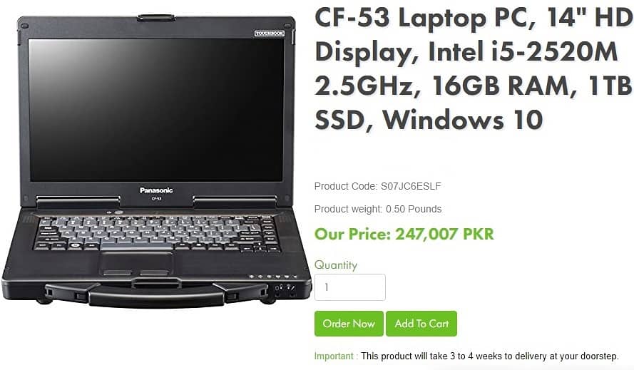 Panasonic TOUGHBOOK | Core i5 Laptop | Panasonic Laptop 1