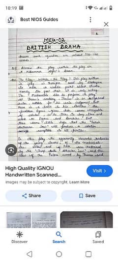 provide handwriting assignment