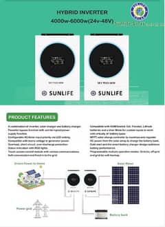 Sunlife Sky Plus 6KW Solar Hybrid Inverter