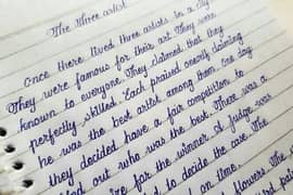 most beautiful hand writing