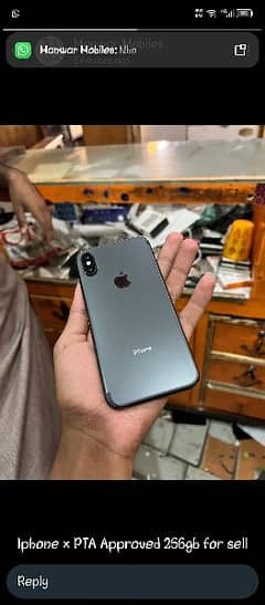 iphone x PTA approved 256 gb