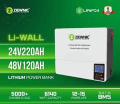 Ziewnic Li Wall 220Ah 24V Lithium Battery