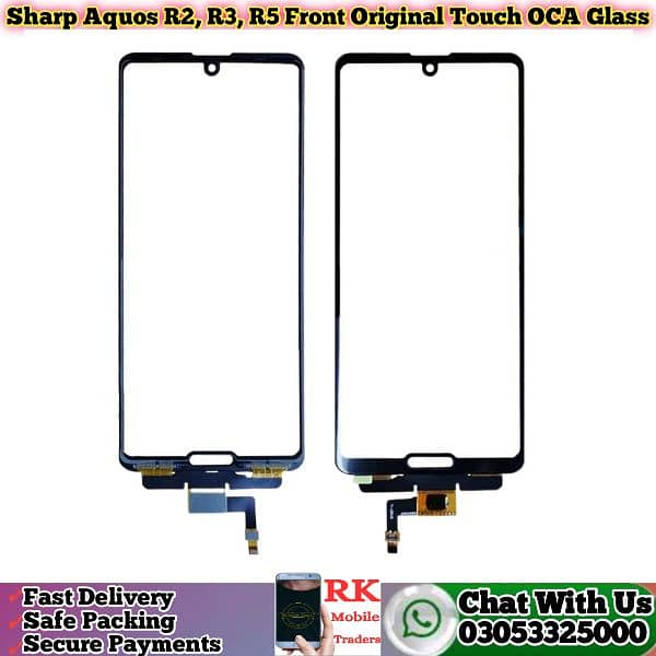 Sharp Aquos R2, R3, R5 Front Original Touch Glass Cheap and wholesale 0