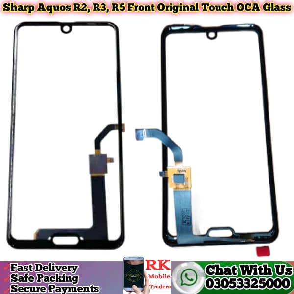 Sharp Aquos R2, R3, R5 Front Original Touch Glass Cheap and wholesale 1