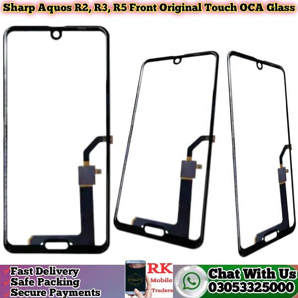 Sharp Aquos R2, R3, R5 Front Original Touch Glass Cheap and wholesale 2