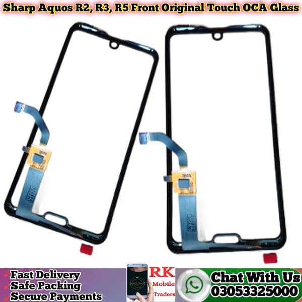 Sharp Aquos R2, R3, R5 Front Original Touch Glass Cheap and wholesale 5