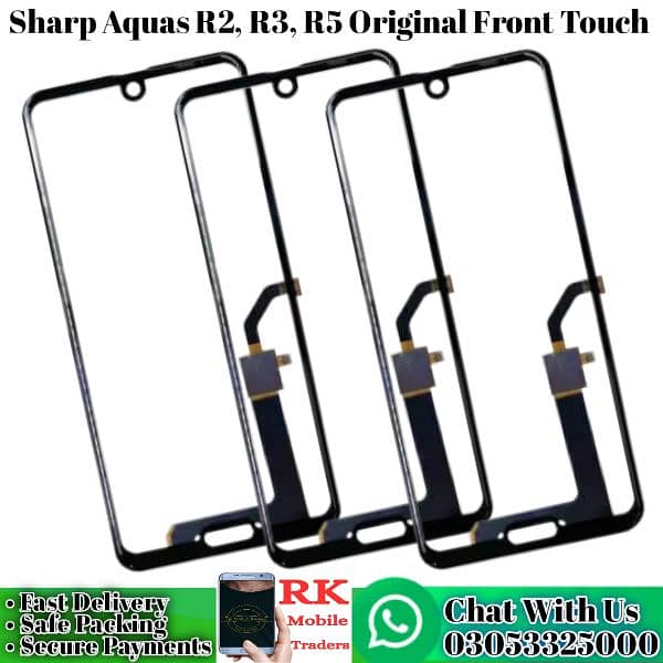 Sharp Aquos R2, R3, R5 Front Original Touch Glass Cheap and wholesale 6