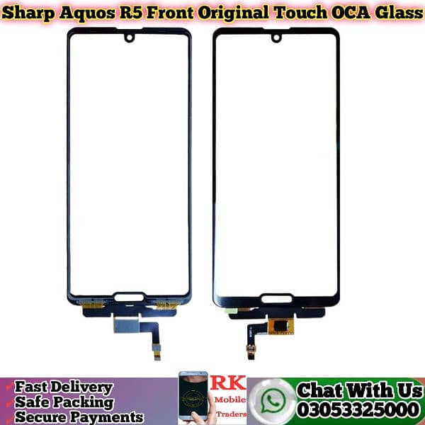 Sharp Aquos R2, R3, R5 Front Original Touch Glass Cheap and wholesale 8