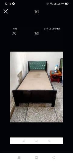 Iron bed without matters