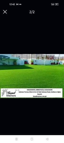 Artificial grass carpet Astro turf sports grass Fields Grand interiors 1