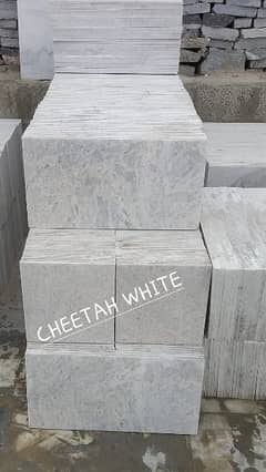 Cheetah white marble
