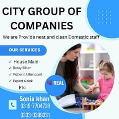 Need 24 hours female house maid ,Babysitter, patient attendent.