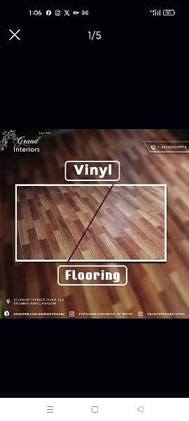 Vinyl flooring wooden laminated pvc spc floor by Grand interiors 2