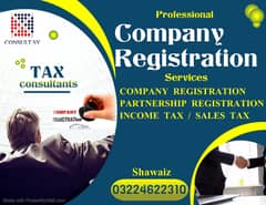Company Registration/Trade Mark Registration/Tax ConsultanT/NTN/SECP