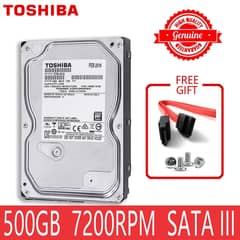 TOSHIBA 500 GB HARD DISK DRIVE SATA 3 (6 GB/s)