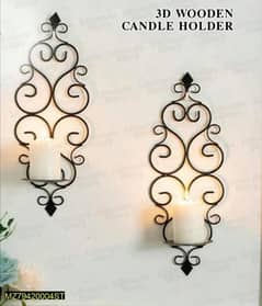 4 PC's Candle Holder Wall Decoration Set With dilevery