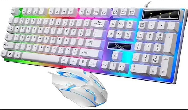 Brand New RGB Gaming Keyboard & Mouse Set Colorful Light 0