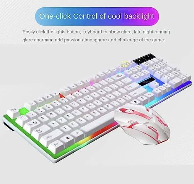 Brand New RGB Gaming Keyboard & Mouse Set Colorful Light 2